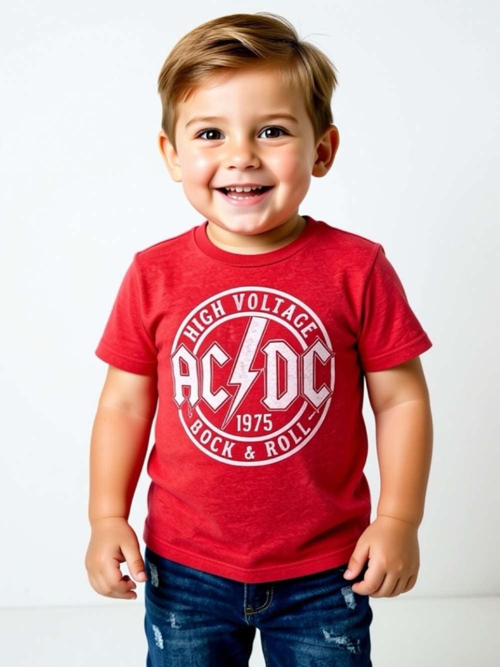 AC/DC Kids Rock & Roll T-shirt Sz 5T
